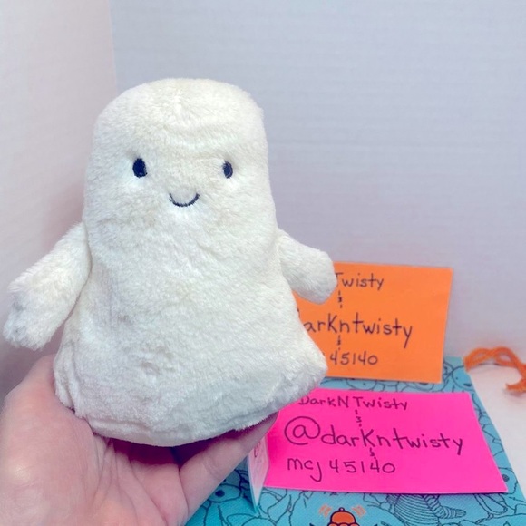 1 OWNER NEVER THRIFTS NO ODOR  JELLYCAT OOKY GHOST ORIGINAL RELEASE - Picture 1 of 13